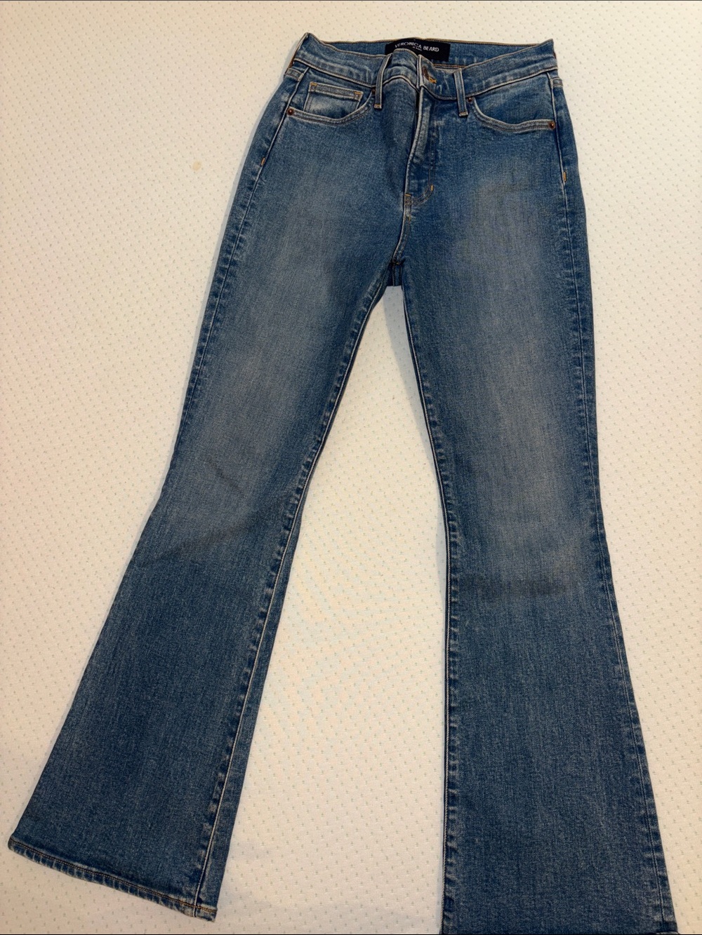 Veronica Beard Medium Blue Flare Jeans